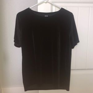 black velvet shirt
